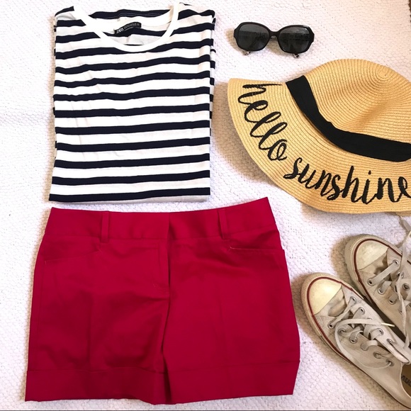 Express Pants - EXPRESS Red Editor Shorts Size 2 New